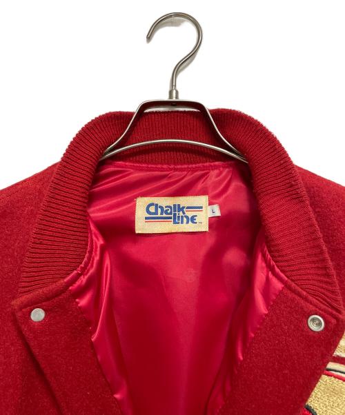 Chalk Line（チョークライン）Chalk Line (チョークライン) フォーティーナイナーズ スタジャン レッド サイズ:Lの古着・服飾アイテム