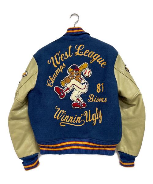 whitesville（ホワイツビル）WHITESVILLE (ホワイツビル) バイソンズ スタジャン ネイビー サイズ:40の古着・服飾アイテム