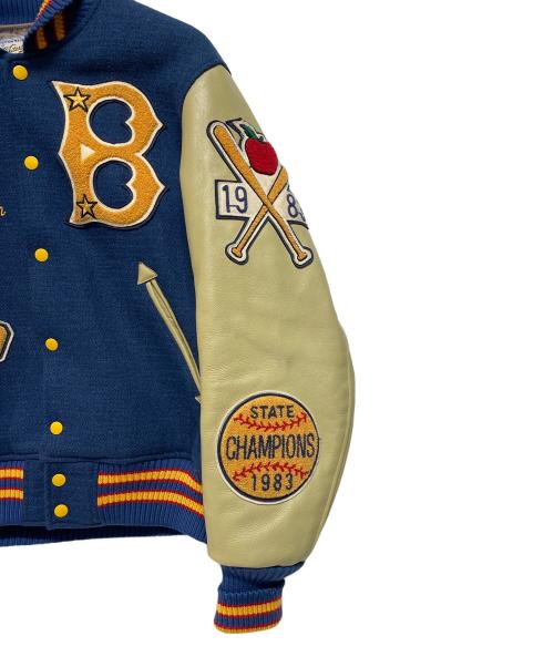 whitesville（ホワイツビル）WHITESVILLE (ホワイツビル) バイソンズ スタジャン ネイビー サイズ:40の古着・服飾アイテム