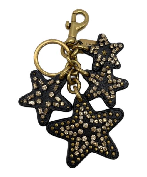 COACH（コーチ）COACH (コーチ) Star Bag Charm／キーホルダー ブラック×ゴールドの古着・服飾アイテム