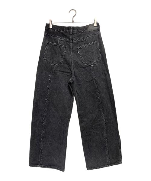 jieda（ジエダ）Jieda (ジエダ) LOOSE FIT JEANS／ワイドデニムパンツ ブラック サイズ:2の古着・服飾アイテム