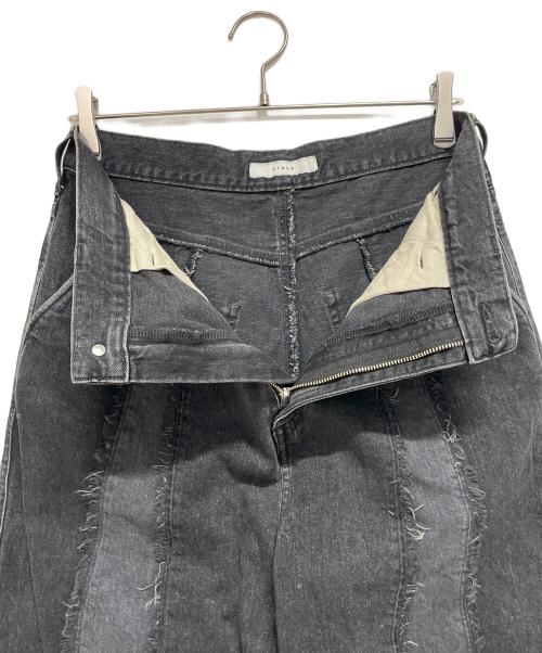 jieda（ジエダ）Jieda (ジエダ) LOOSE FIT JEANS／ワイドデニムパンツ ブラック サイズ:2の古着・服飾アイテム