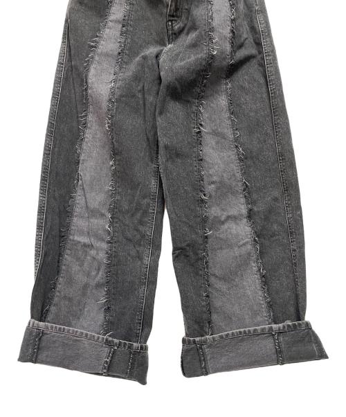jieda（ジエダ）Jieda (ジエダ) LOOSE FIT JEANS／ワイドデニムパンツ ブラック サイズ:2の古着・服飾アイテム