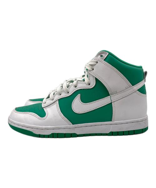 NIKE（ナイキ）NIKE (ナイキ)  DUNK HI RETRO BTTYS（ダンク ハイ レトロ ビー） ホワイト×グリーン サイズ:26の古着・服飾アイテム