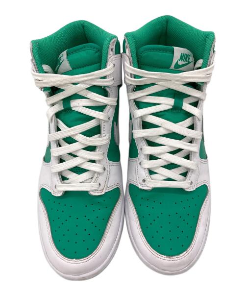 NIKE（ナイキ）NIKE (ナイキ)  DUNK HI RETRO BTTYS（ダンク ハイ レトロ ビー） ホワイト×グリーン サイズ:26の古着・服飾アイテム