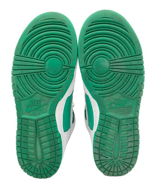 NIKE（ナイキ）NIKE (ナイキ)  DUNK HI RETRO BTTYS（ダンク ハイ レトロ ビー） ホワイト×グリーン サイズ:26の古着・服飾アイテム