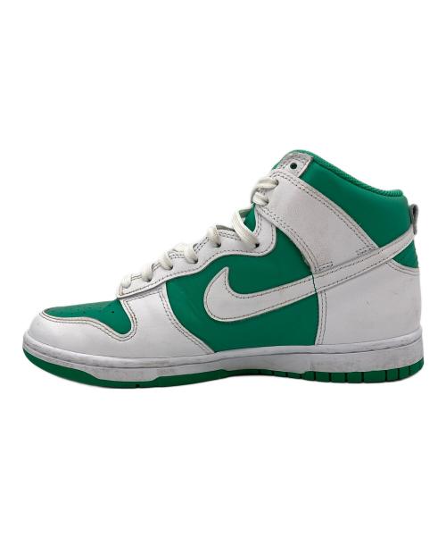 NIKE（ナイキ）NIKE (ナイキ)  DUNK HI RETRO BTTYS（ダンク ハイ レトロ ビー） ホワイト×グリーン サイズ:26の古着・服飾アイテム