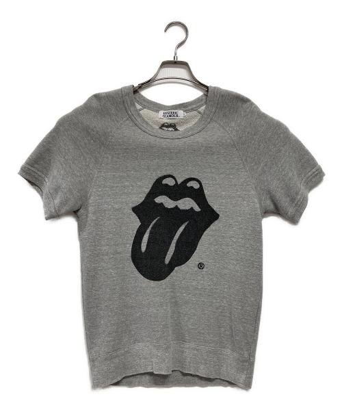 Hysteric Glamour（ヒステリックグラマー）Hysteric Glamour (ヒステリックグラマー) 半袖スウェット ライトグレー サイズ:Sの古着・服飾アイテム
