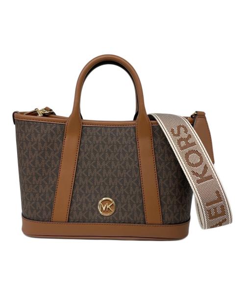 MICHAEL KORS（マイケル・コース）MICHAEL KORS (マイケルコース) 2WAYショルダーバッグ ブラウンの古着・服飾アイテム