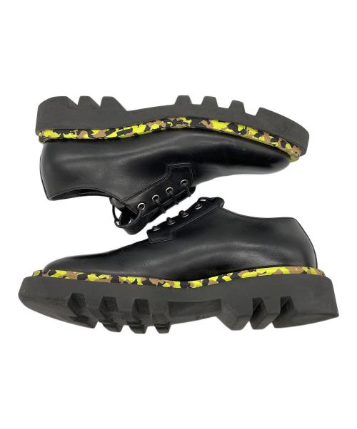 GIVENCHY（ジバンシィ）GIVENCHY (ジバンシィ) レザースニーカー ブラック×イエロー サイズ:41の古着・服飾アイテム