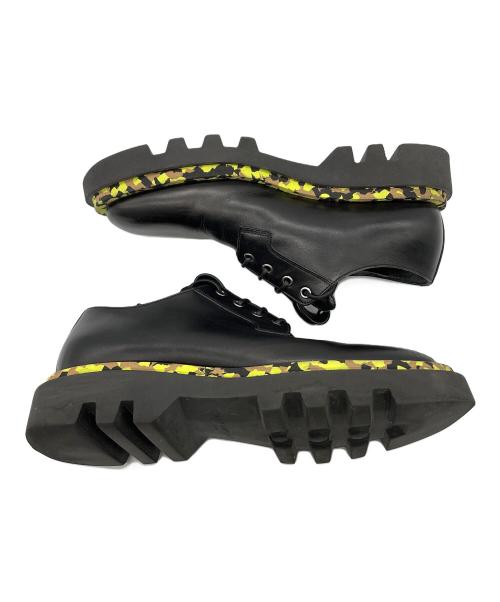 GIVENCHY（ジバンシィ）GIVENCHY (ジバンシィ) レザースニーカー ブラック×イエロー サイズ:41の古着・服飾アイテム