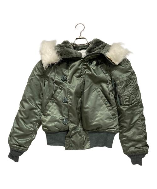 ALPHA（アルファ）ALPHA (アルファ) N-2B ミリタリージャケット グリーン サイズ:SMALLの古着・服飾アイテム