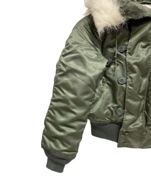 ALPHA（アルファ）ALPHA (アルファ) N-2B ミリタリージャケット グリーン サイズ:SMALLの古着・服飾アイテム