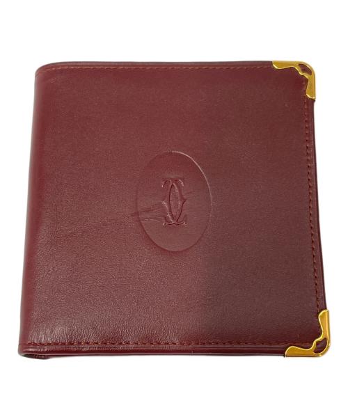 Cartier（カルティエ）Cartier (カルティエ) 2つ折り財布 ワインレッドの古着・服飾アイテム