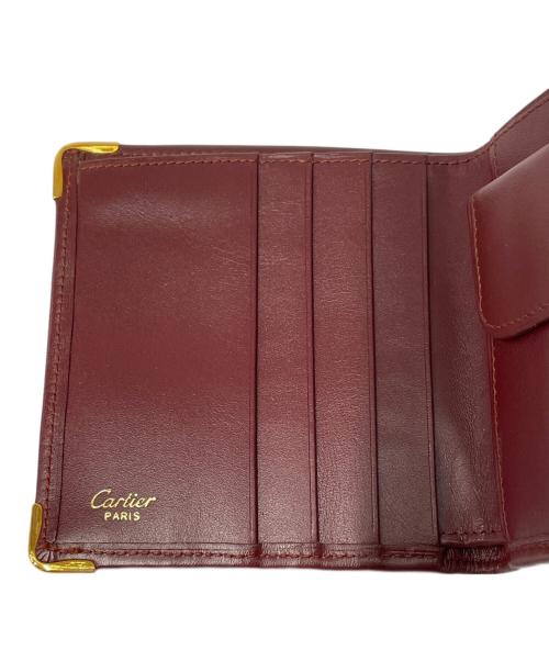 Cartier（カルティエ）Cartier (カルティエ) 2つ折り財布 ワインレッドの古着・服飾アイテム