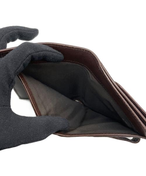 FENDI（フェンディ）FENDI (フェンディ) ズッカ 2つ折り財布 ブラウンの古着・服飾アイテム