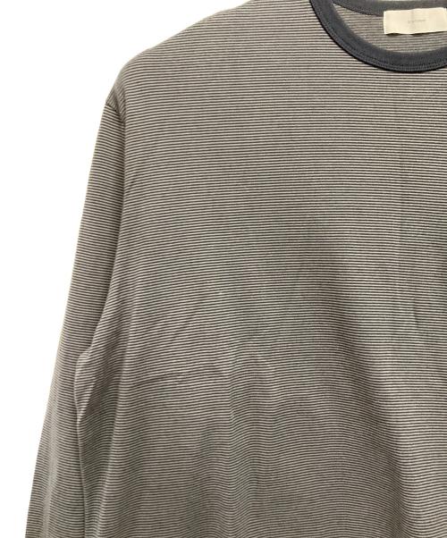 Graphpaper（グラフペーパー）Graphpaper (グラフペーパー) ボーダー長袖カットソー ネイビー×グレー サイズ:2の古着・服飾アイテム