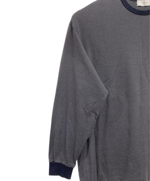 Graphpaper（グラフペーパー）Graphpaper (グラフペーパー) ボーダー長袖カットソー ネイビー×グレー サイズ:2の古着・服飾アイテム