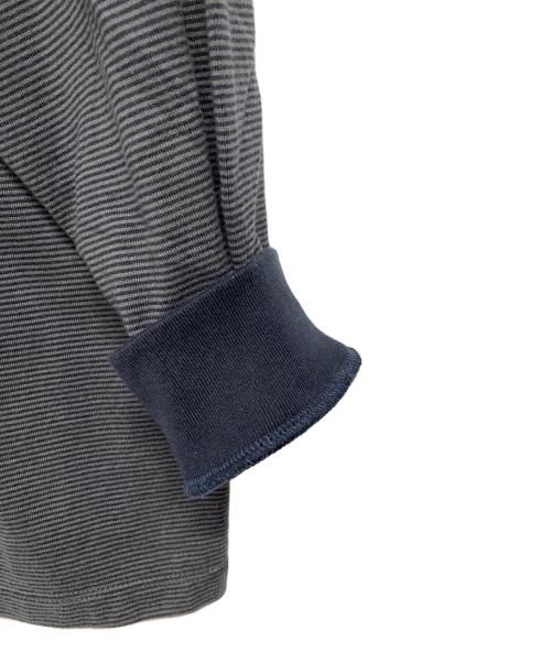 Graphpaper（グラフペーパー）Graphpaper (グラフペーパー) ボーダー長袖カットソー ネイビー×グレー サイズ:2の古着・服飾アイテム