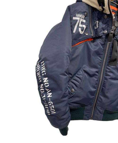 AVIREX（アヴィレックス）AVIREX (アヴィレックス) MA-1 REMODEL MARK2（MA-1リモデルマークツー）/MA-1/ジャケット/フライトジャケット ネイビー サイズ:Freeの古着・服飾アイテム