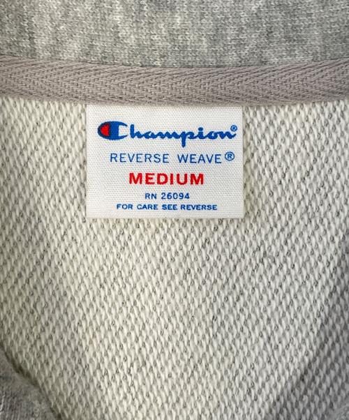 Champion（チャンピオン）Champion (チャンピオン) ハーフジップスウェット ライトグレー サイズ:Mの古着・服飾アイテム