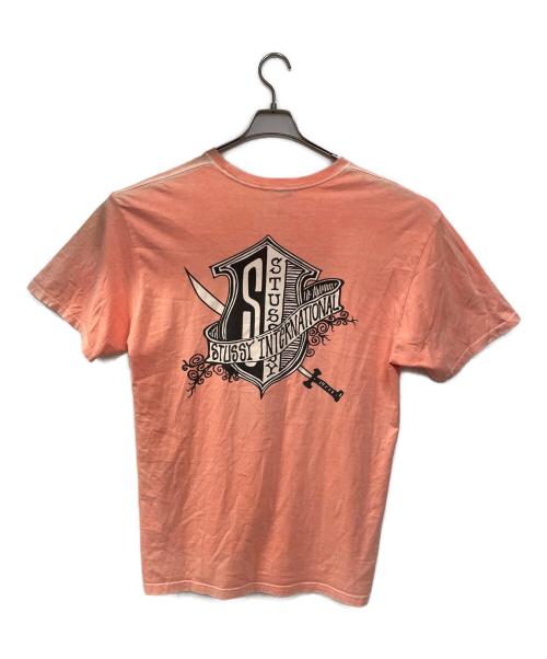 stussy（ステューシー）stussy (ステューシー) 半袖カットソー ピンク サイズ:Lの古着・服飾アイテム
