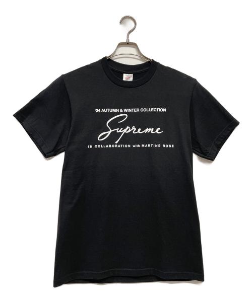 SUPREME（シュプリーム）SUPREME (シュプリーム) MARTINE ROSE (マーティン・ローズ) 半袖カットソー ブラック サイズ:S 未使用品の古着・服飾アイテム