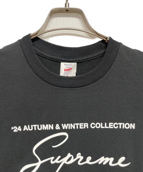 SUPREME（シュプリーム）SUPREME (シュプリーム) MARTINE ROSE (マーティン・ローズ) 半袖カットソー ブラック サイズ:S 未使用品の古着・服飾アイテム