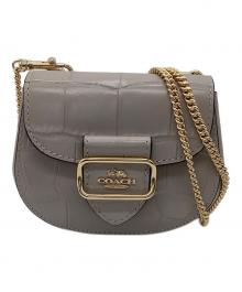 COACH（コーチ）の古着「モーガン カード ケース オン チェーン」｜ピンク