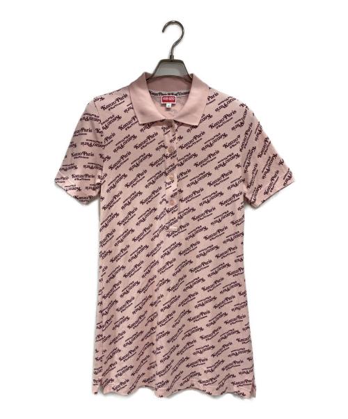 KENZO（ケンゾー）KENZO (ケンゾー) ロングポロシャツ ピンク サイズ:Sの古着・服飾アイテム