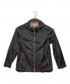 DRESSTERIORドレステリア）の古着「ナイロン ハイスペックジップアップパーカー」｜ブラック