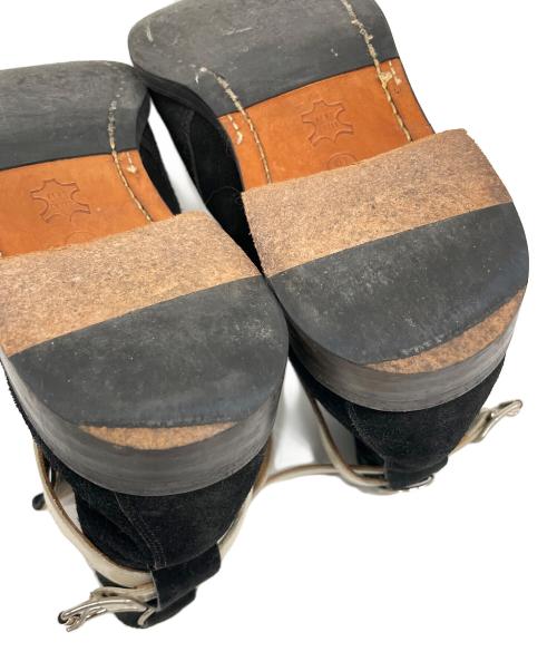 UNDERCOVER（アンダーカバー）UNDERCOVER (アンダーカバー) マルコムベルトブーツ ブラック×ホワイト サイズ:Mの古着・服飾アイテム