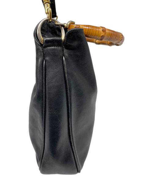 GUCCI（グッチ）GUCCI (グッチ) OLDGUCCI バンブー 2WAYバッグ ブラックの古着・服飾アイテム