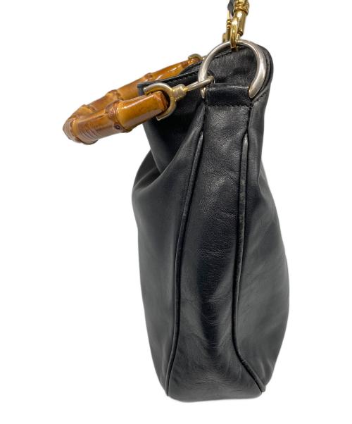 GUCCI（グッチ）GUCCI (グッチ) OLDGUCCI バンブー 2WAYバッグ ブラックの古着・服飾アイテム