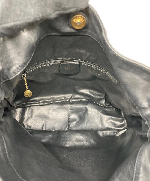 GUCCI（グッチ）GUCCI (グッチ) OLDGUCCI バンブー 2WAYバッグ ブラックの古着・服飾アイテム
