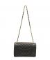 CHANEL (シャネル) ダブルフラップダブルチェーンショルダーバッグ　マトラッセ25　パリ限定 ブラック：450000円