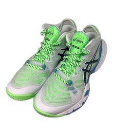 asics（アシックス）の古着「メタライズ／ハイカットスニーカー」｜ライトグリーン