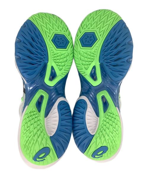 asics（アシックス）asics (アシックス) メタライズ／ハイカットスニーカー ライトグリーン サイズ:26の古着・服飾アイテム