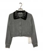 Snidelスナイデル）の古着「ビジューカラーニット」｜グレー