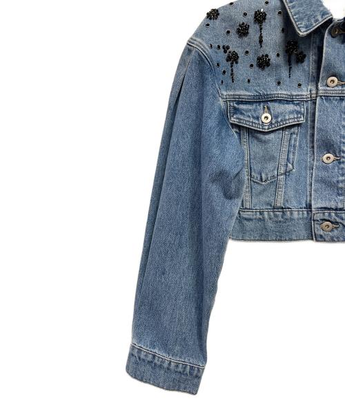 Lily Brown（リリーブラウン）Lily Brown (リリーブラウン) ビジューデニムジャケット スカイブルー サイズ:F 未使用品の古着・服飾アイテム
