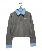 eimy istoireエイミーイストワール）の古着「レイヤード風薄手ニット」｜グレー