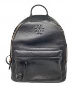 TORY BURCHトリーバーチ）の古着「レザーリュック」｜ブラック