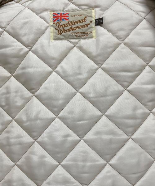 Traditional Weatherwear（トラディショナルウェザーウェア）Traditional Weatherwear (トラディショナルウェザーウェア) キルティングジャケット ライトブラウン サイズ:36の古着・服飾アイテム