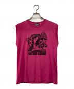 Hysteric Glamourヒステリックグラマー）の古着「ノースリーブカットソー」｜ショッキングピンク