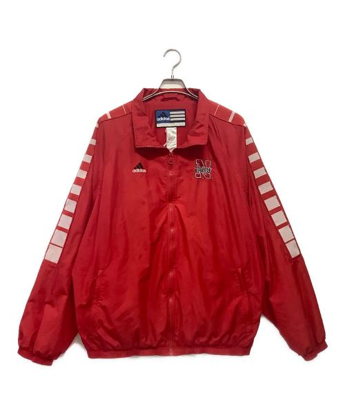adidas（アディダス）adidas (アディダス) 90’S ジップジャケット レッド サイズ:2XLの古着・服飾アイテム