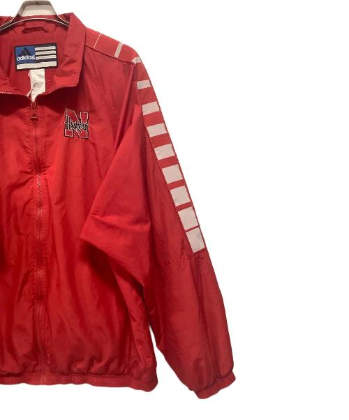 adidas（アディダス）adidas (アディダス) 90’S ジップジャケット レッド サイズ:2XLの古着・服飾アイテム