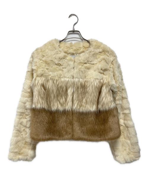 eimy istoire（エイミーイストワール）eimy istoire (エイミーイストワール) フェイクファーコート アイボリー サイズ:Ｆの古着・服飾アイテム