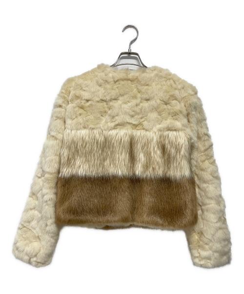 eimy istoire（エイミーイストワール）eimy istoire (エイミーイストワール) フェイクファーコート アイボリー サイズ:Ｆの古着・服飾アイテム