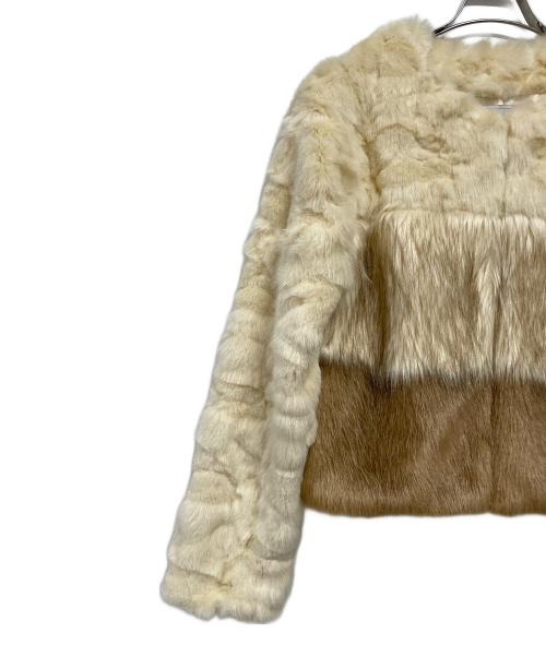 eimy istoire（エイミーイストワール）eimy istoire (エイミーイストワール) フェイクファーコート アイボリー サイズ:Ｆの古着・服飾アイテム