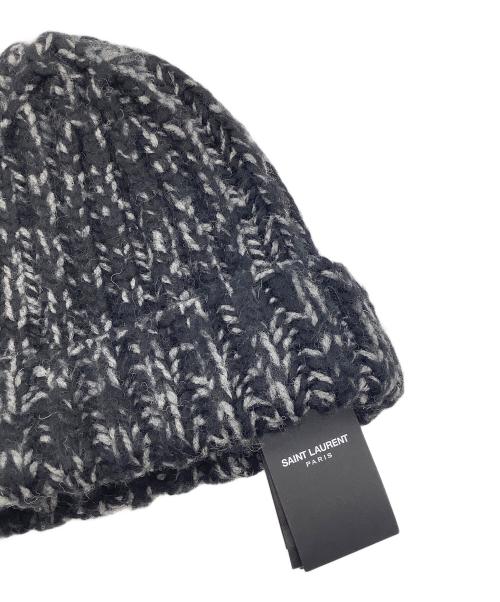 Saint Laurent Paris（サンローランパリ）Saint Laurent Paris (サンローランパリ) ニット帽 ブラックの古着・服飾アイテム